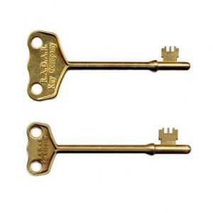 Two genuine RADAR keys in large and small sizes