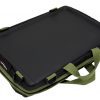 Trabasack Mini wheelchair lap tray and bag with green trim