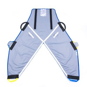 Back of grey ProMove hoist sling with head support for disabled young adults over 12