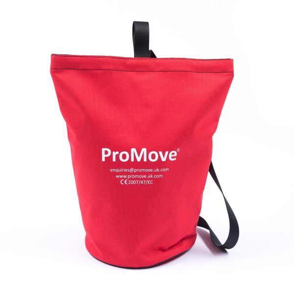 Red carry bag for ProMove sling for disabled people