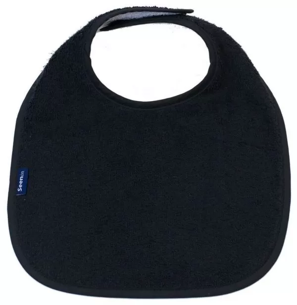 Seenin dribble bib for a disabled child in black