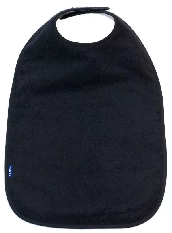 Seenin bib apron in black