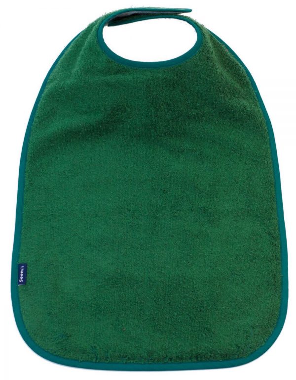 Seenin bib apron in green