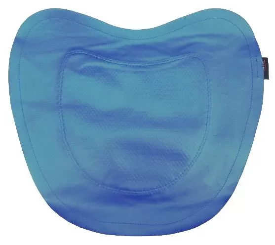 Front of Trabasack Curve Connect wheelchair lap tray non-slip mat
