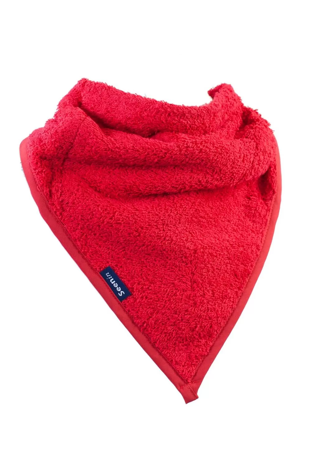 Seenin kerchief bib for a disabled child in red