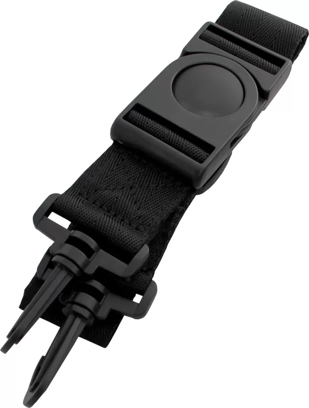 Trabasack wheelchair lap tray and bag button buckle on straps