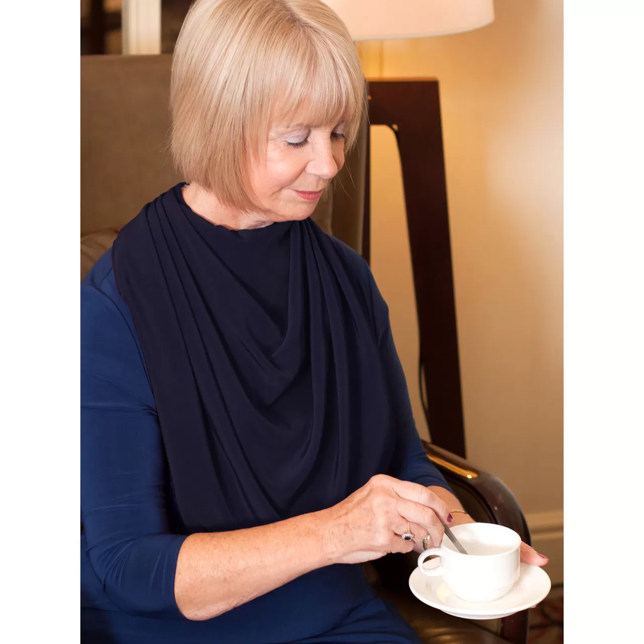 Pashmina scarf-style clothing protector