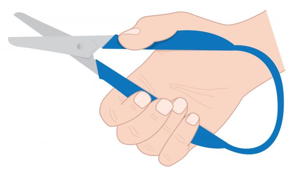 Illustration of Peta Easi-Grip long-loop scissors