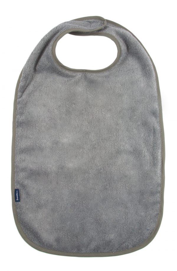 Seenin bamboo feeding apron for disabled adults in grey