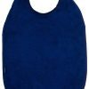 Seenin bamboo feeding apron for disabled adults in navy