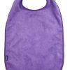 Seenin bamboo feeding apron for disabled adults in purple