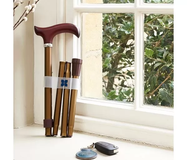 Bronze Folding Walking Stick