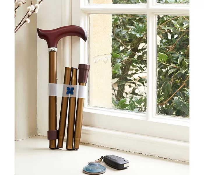 Bronze Folding Walking Stick