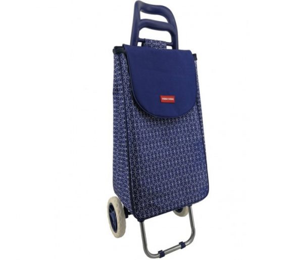 Navy Cool Bag Shopping Trolley