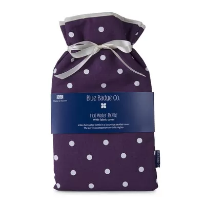 Spotty Grape Hot Water Bottle