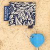William Morris Marigold Indigo Key ring & Radar Key