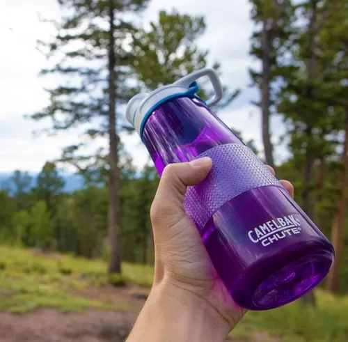 Grip tape on a bottle of water