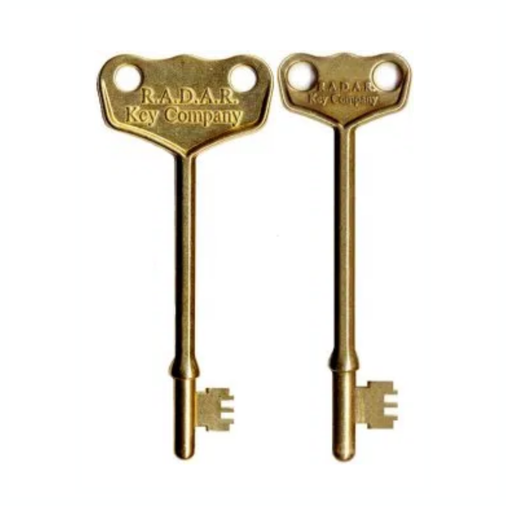 Genuine brass RADAR NKS keys