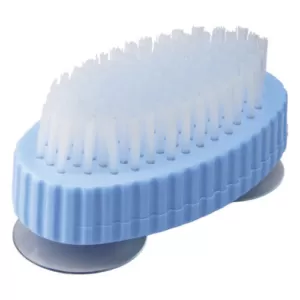 nail brush blue with suction base