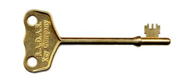 RADAR key on its side