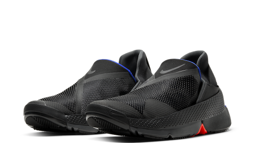 Nike Go FlyEase hands-free soes in black, Anthracite and Racer Blue