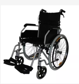 self propelled wheelchair on a white background