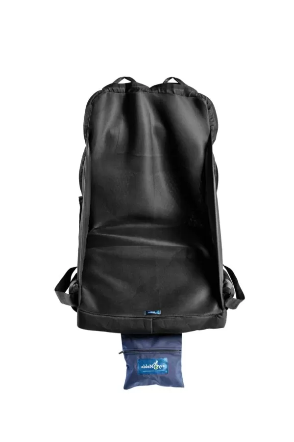 Isolated front facing shot of just the ablesling with nobody sitting in it