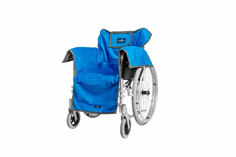 ableDry in a manual wheelchair