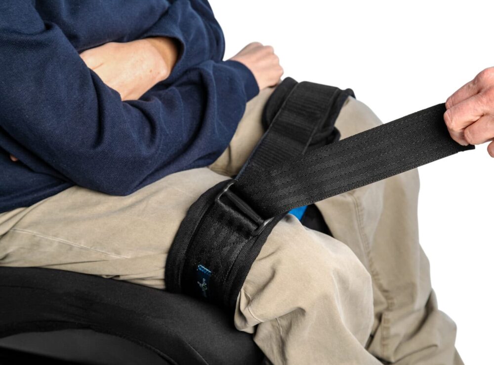 AbleStrap - a leg strap for wheelchair users