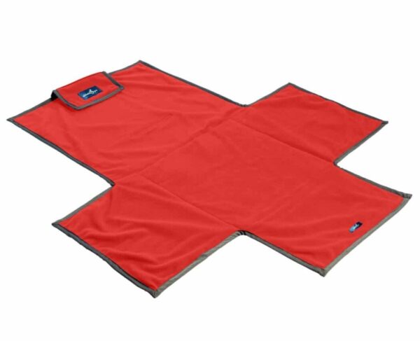 abledry wheelchair cover in red