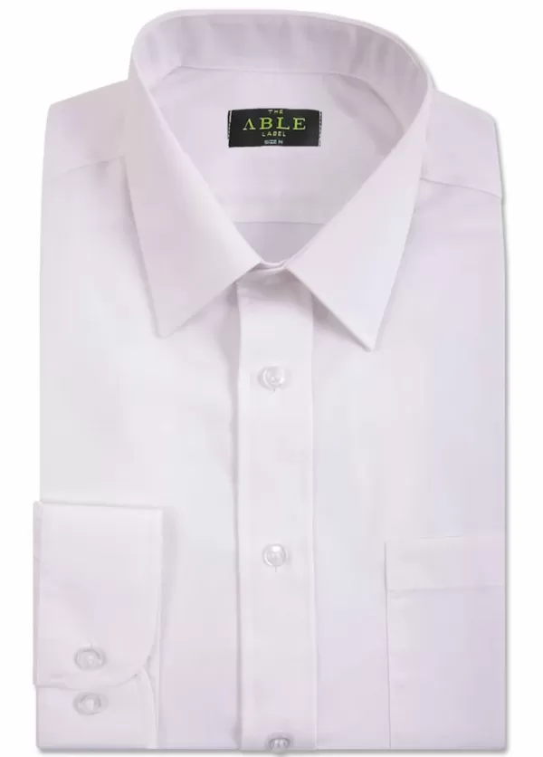 white able label hugo folded