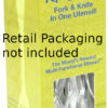 knork plasticware clear set in box. Please note that retail packaging is not included