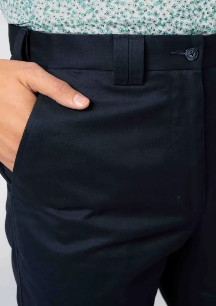 Men’s Seb straight fit velcro fastening pure cotton chino - Navy or Stone - Image 8