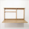 height adjustable desk open with nothing on it.