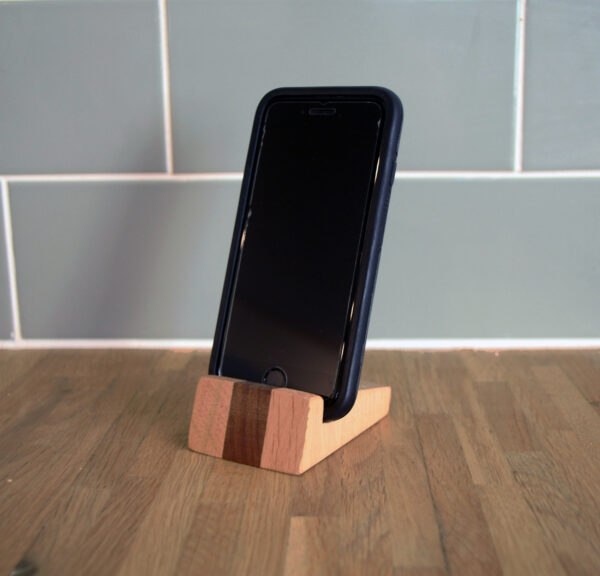 Bespoke phone holder for disabilities with android phone in