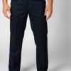 shot of the lower legs of the model navy chinos