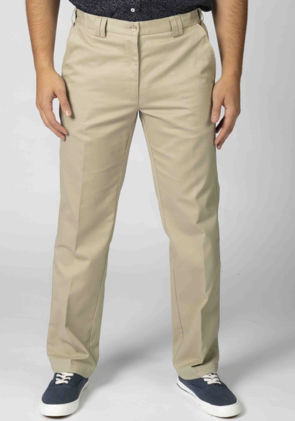 shot of the lower legs chinos in stone