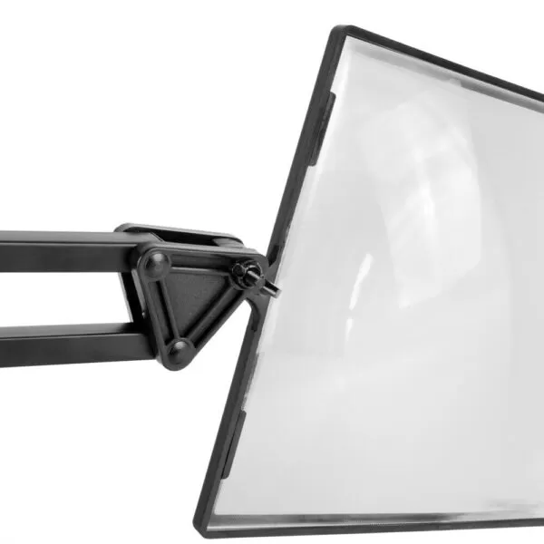 connection point between stand and perspex