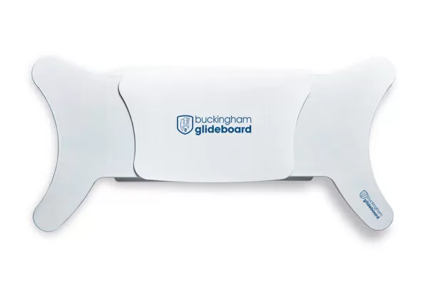 white glide board with a white seat