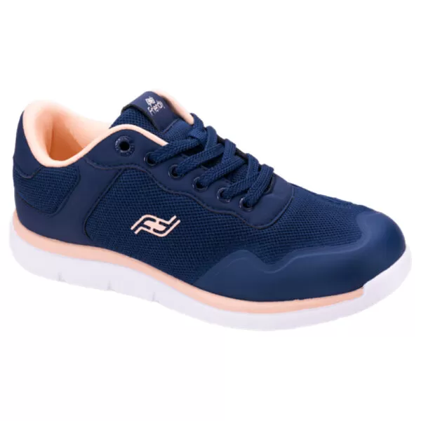 Voyage navy & peach womens disability footwear