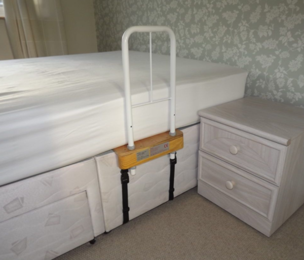 smitcare bed bar fitted under a mattress