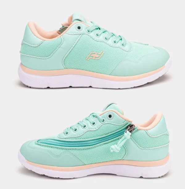 voyage mint womens friendly shoes adaptive shoes. left and right shot
