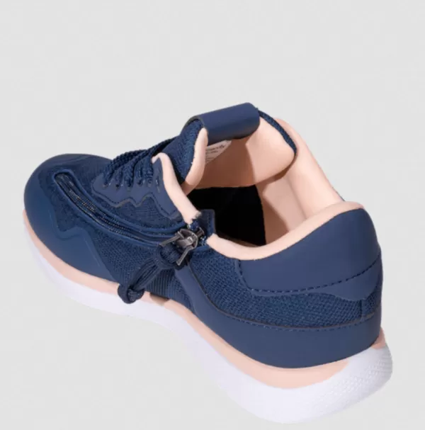 Voyage navy & peach womens disability footwear - Image 3