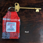 Red harris tweed keyfob with genuine RADAR key