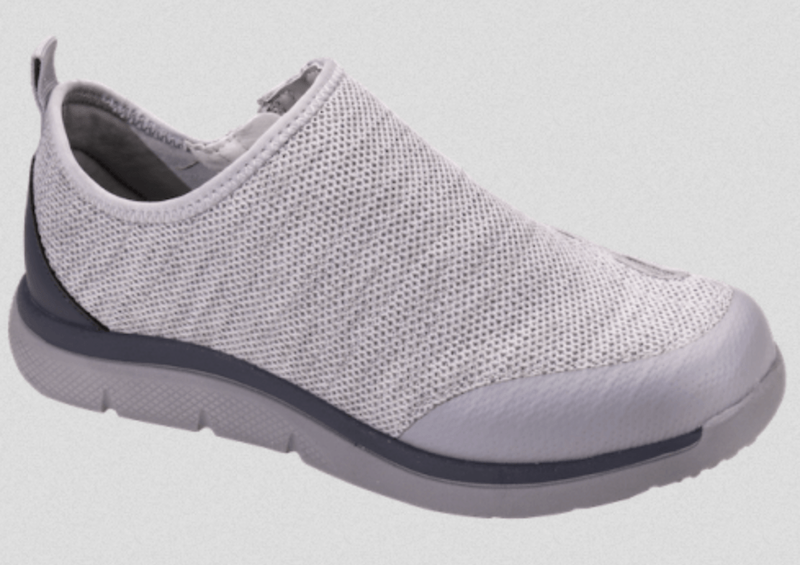 Friendly Force light grey womens disability footwear – Friendly Shoes