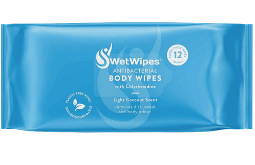 FreshWipes anti-bacterial body wipes
