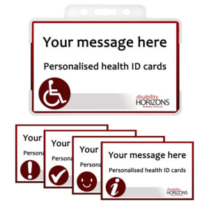 Personalised disability awareness card as an idea for gifts for adults with autism