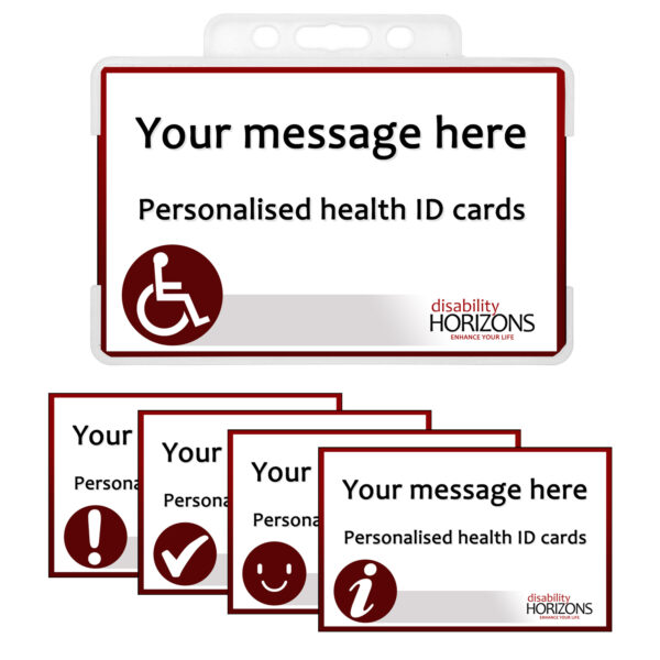 Personalised disability awareness card