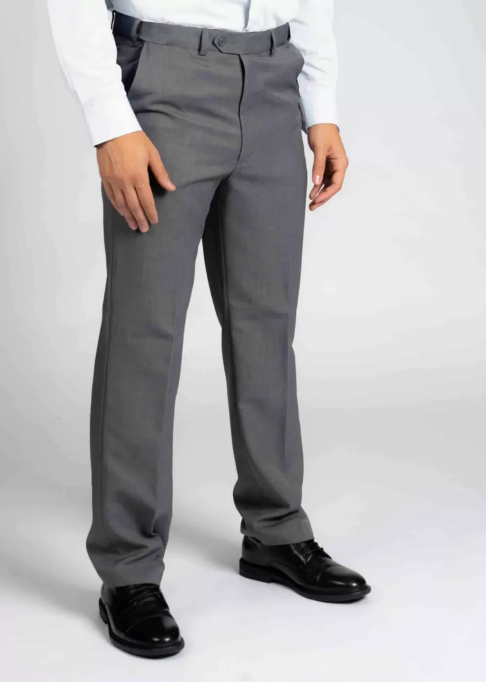 Men's Blake straight loose fit velcro adaptive smart trousers - Mid Grey - Image 3