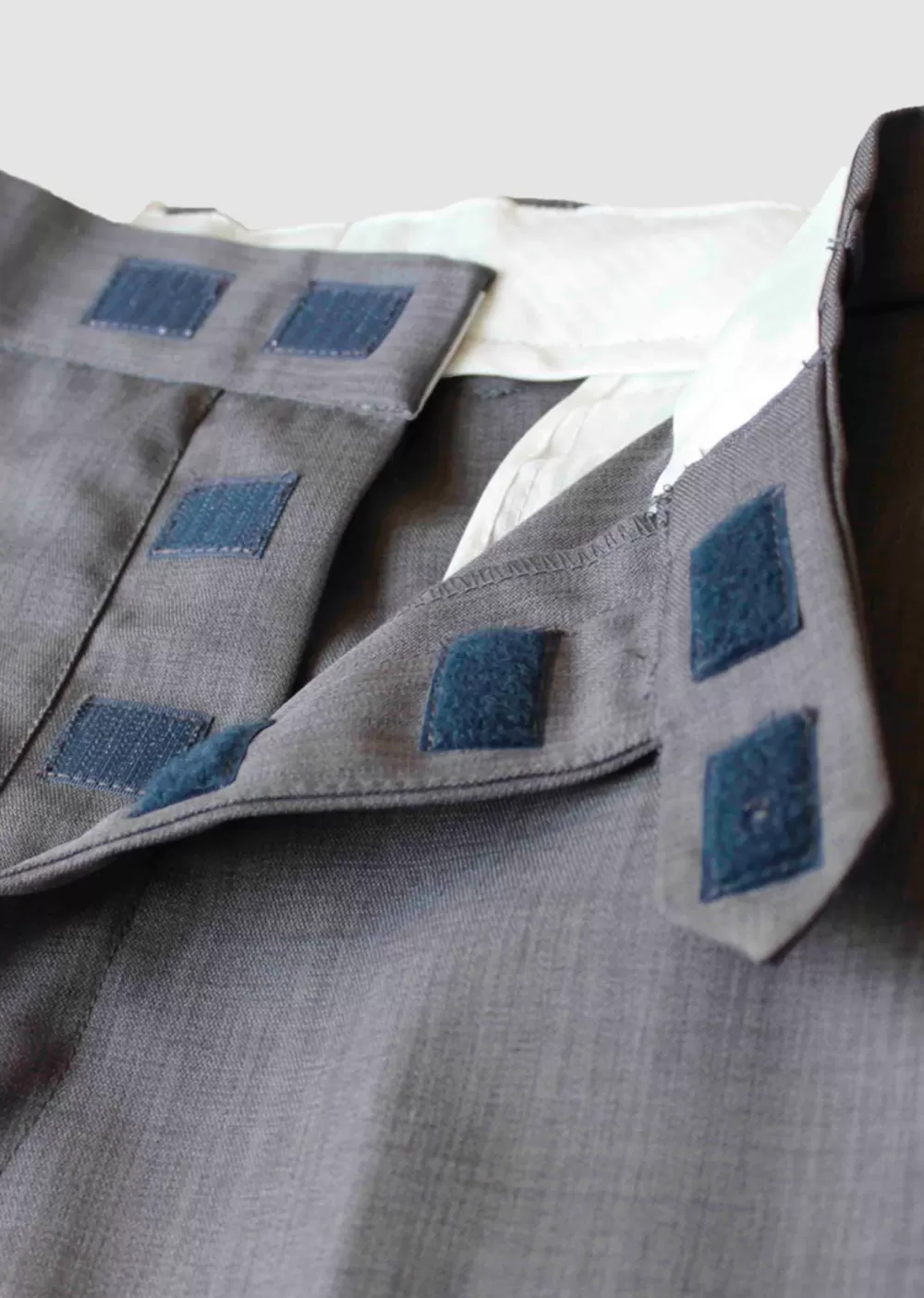 Men's Blake straight loose fit velcro adaptive smart trousers - Mid Grey - Image 2